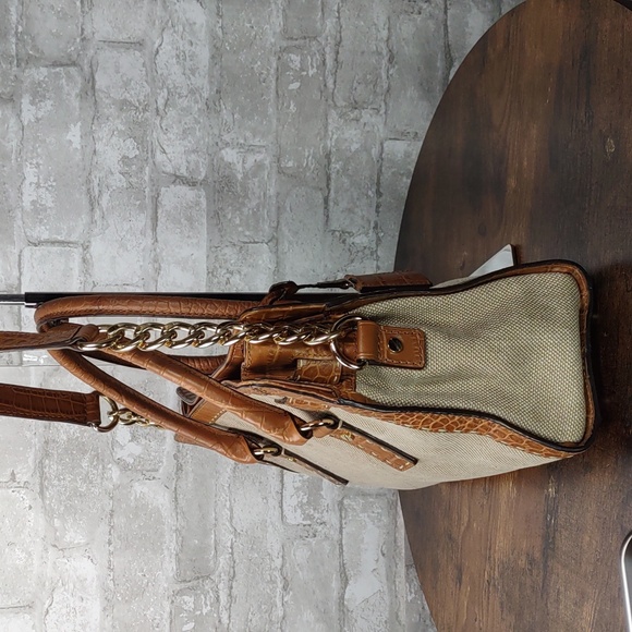 Michael Kors Canvas/Leather "Hamilton" Satchel Bag - Picture 5 of 16